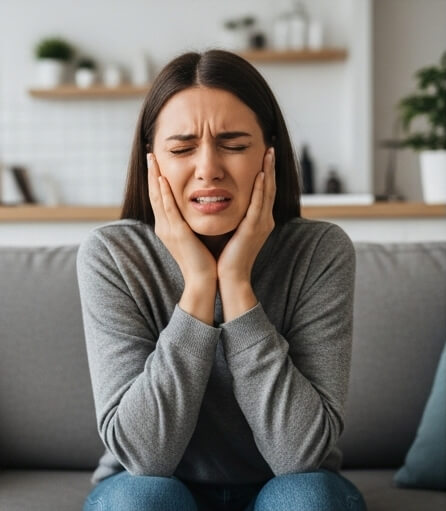 Women image in tooth pain - Emergency dentist Canterbury